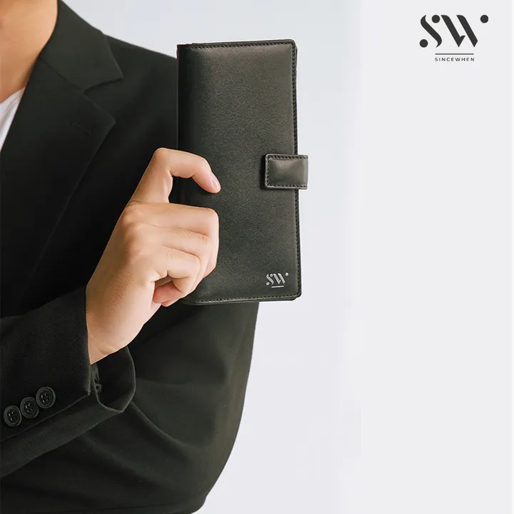 Ví Dài Abe Nắp Gập Khoá Bấm (snap-button Long Wallet)- Sincewhen