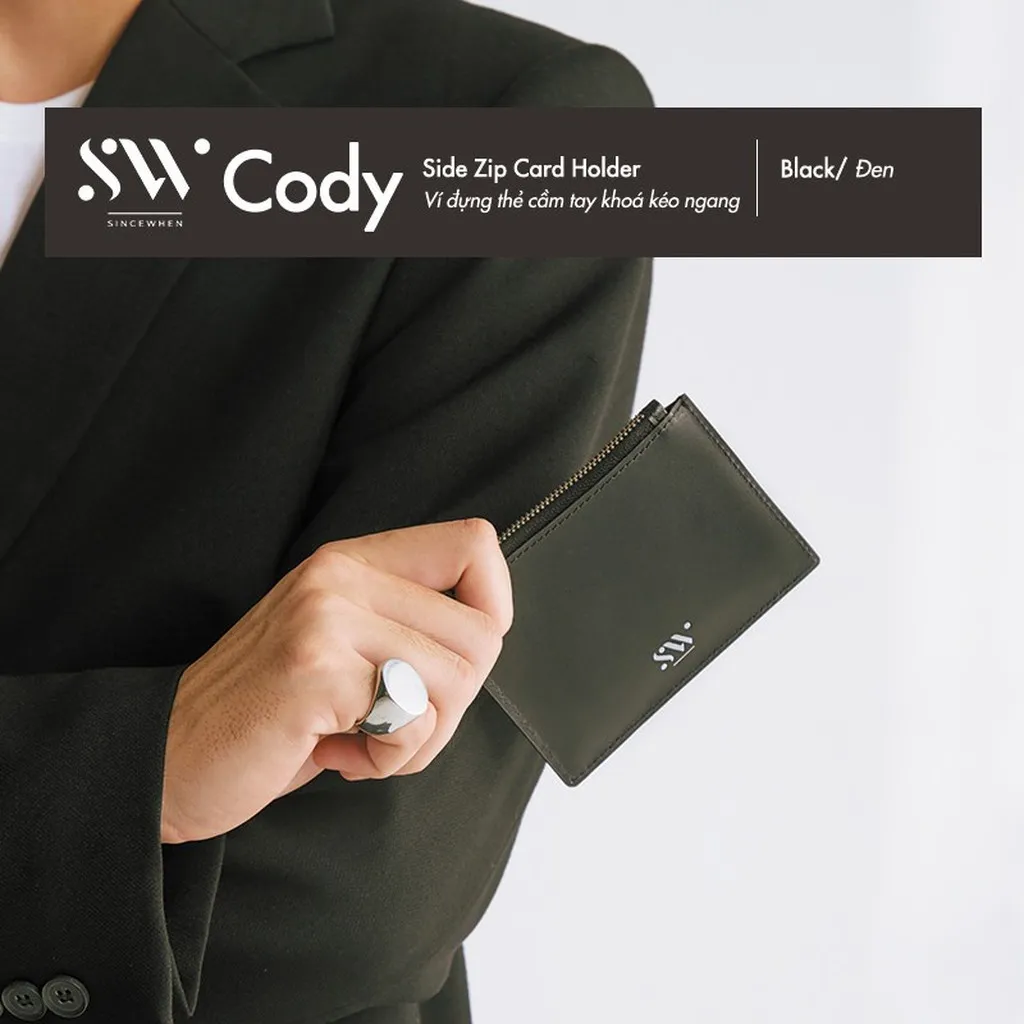 Ví Đựng Thẻ Cody Khoá Kéo Ngang (side Zip Card Holder) - Sincewhen