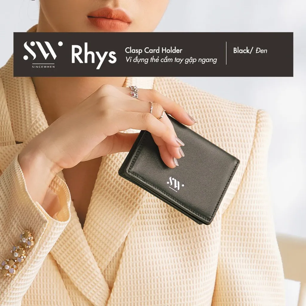 Ví Đựng Thẻ Rhys Nhiều Ngăn Gập Ngang (clasp Card Holder) - Sincewhen