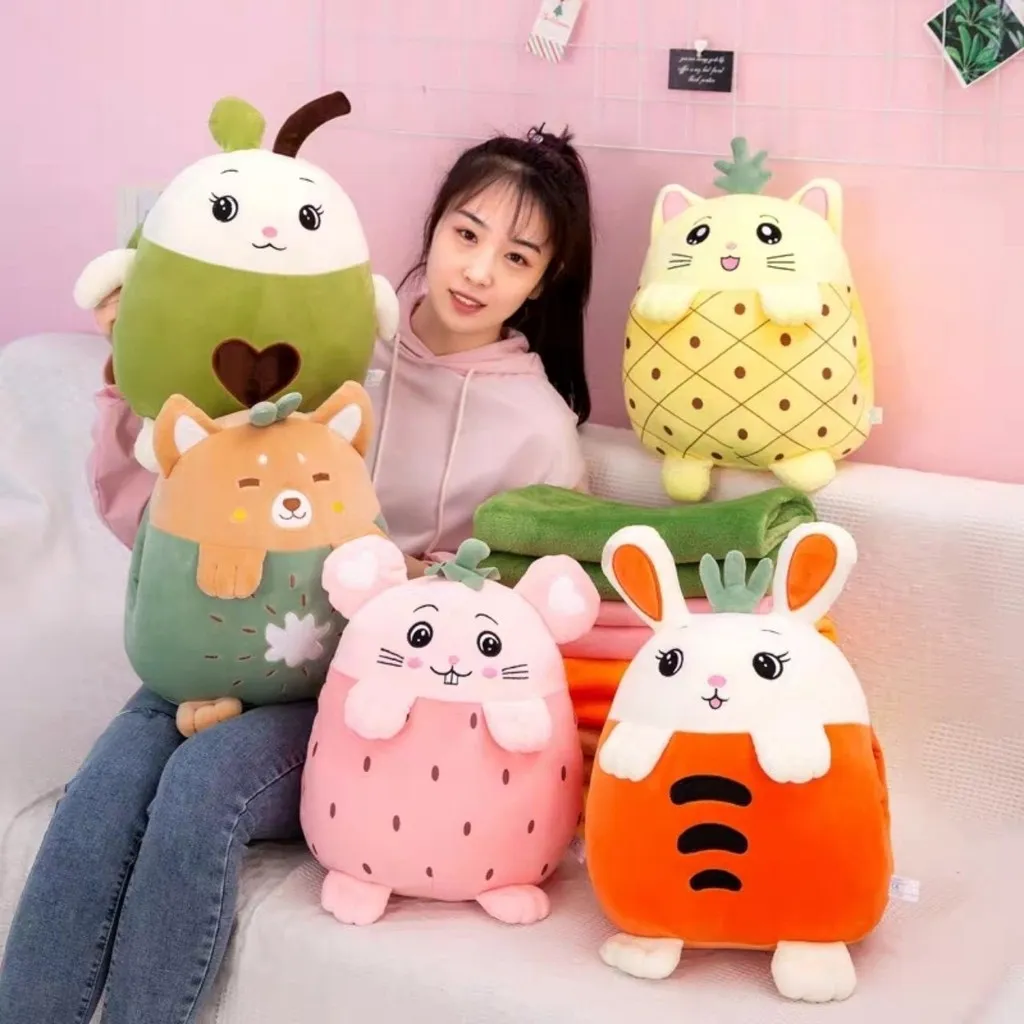 Gối Mền Hình Thú Dễ Thương 3in1 - Gdn