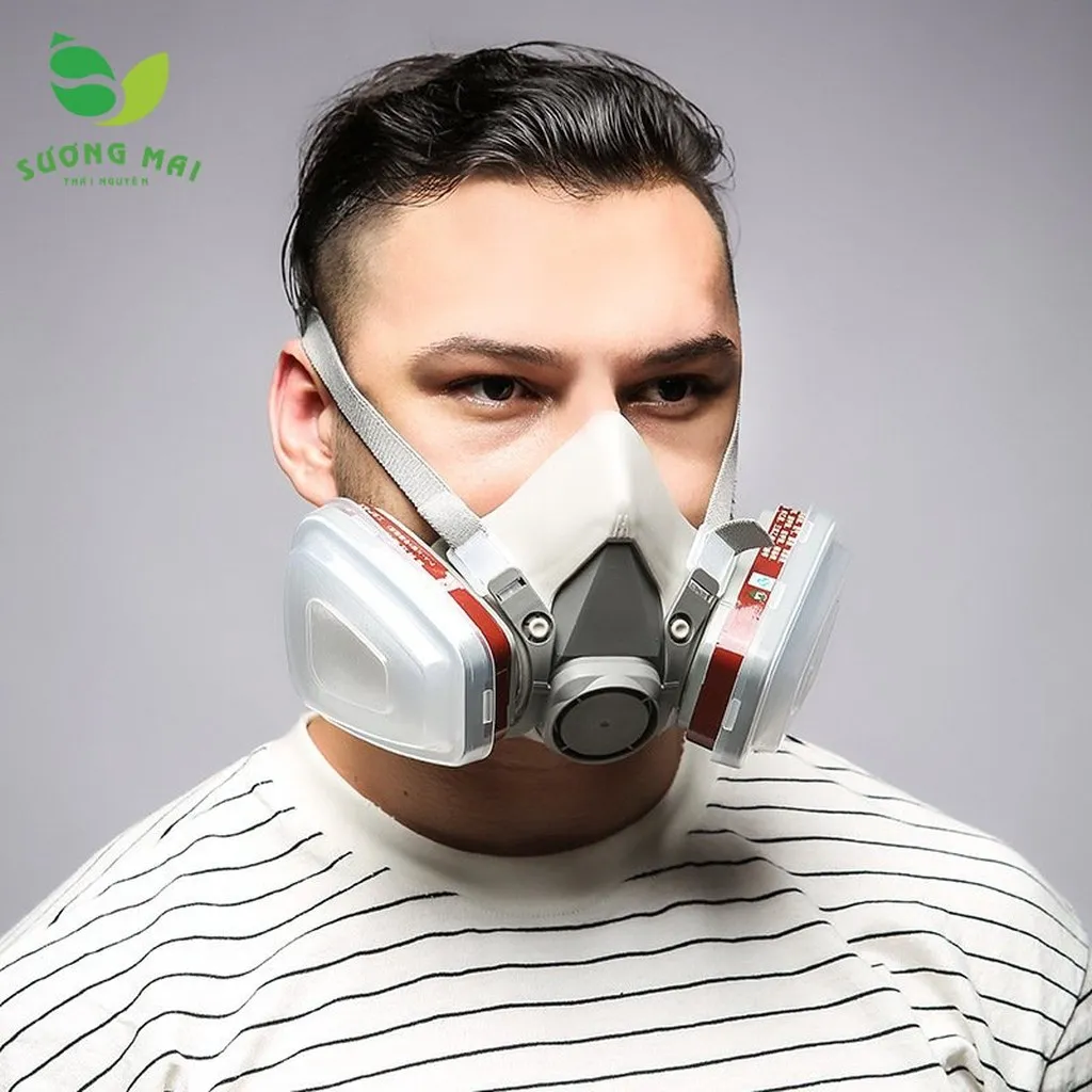 Mặt Nạ Phòng Độc 3m 6200 Kèm Phin Lọc Hơi Hữu Cơ 3m 6001