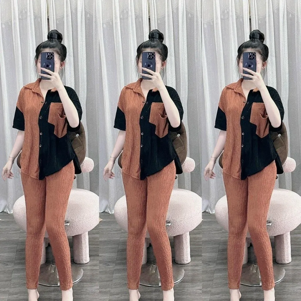 Set Bộ Thun Xốp Dài Phối Màu Thời Trang Siêu Dễ Thương Gk01 - Be Yourself