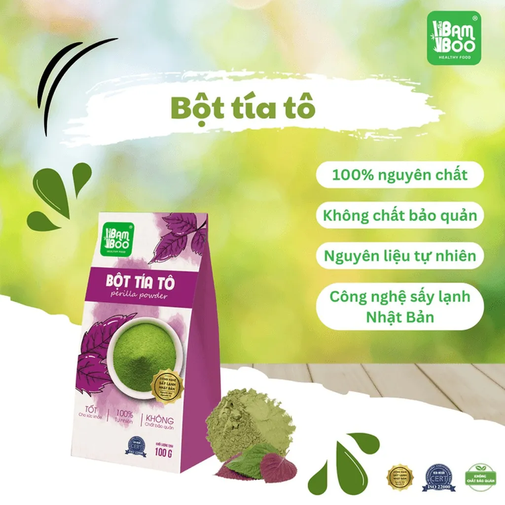 Bột Tía Tô Nguyên Chất 100g - Bamboo