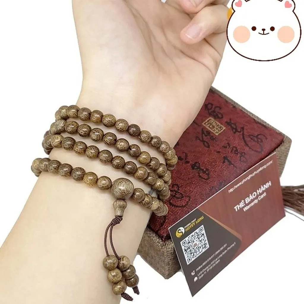 Alternative view of Vòng Tay Trầm Hương Chuỗi Tràng Hạt 108 Hạt Tự Nhiên V309 - Pg Fashion