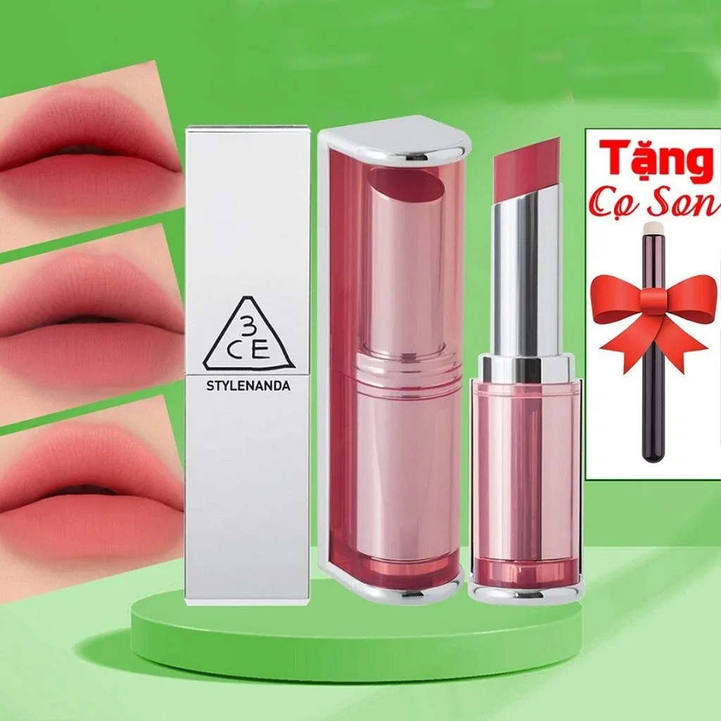 [100% Auth][new 2023] Son Thỏi Lì Mềm Mượt 3ce Blur Matte Lipstick - 3ce