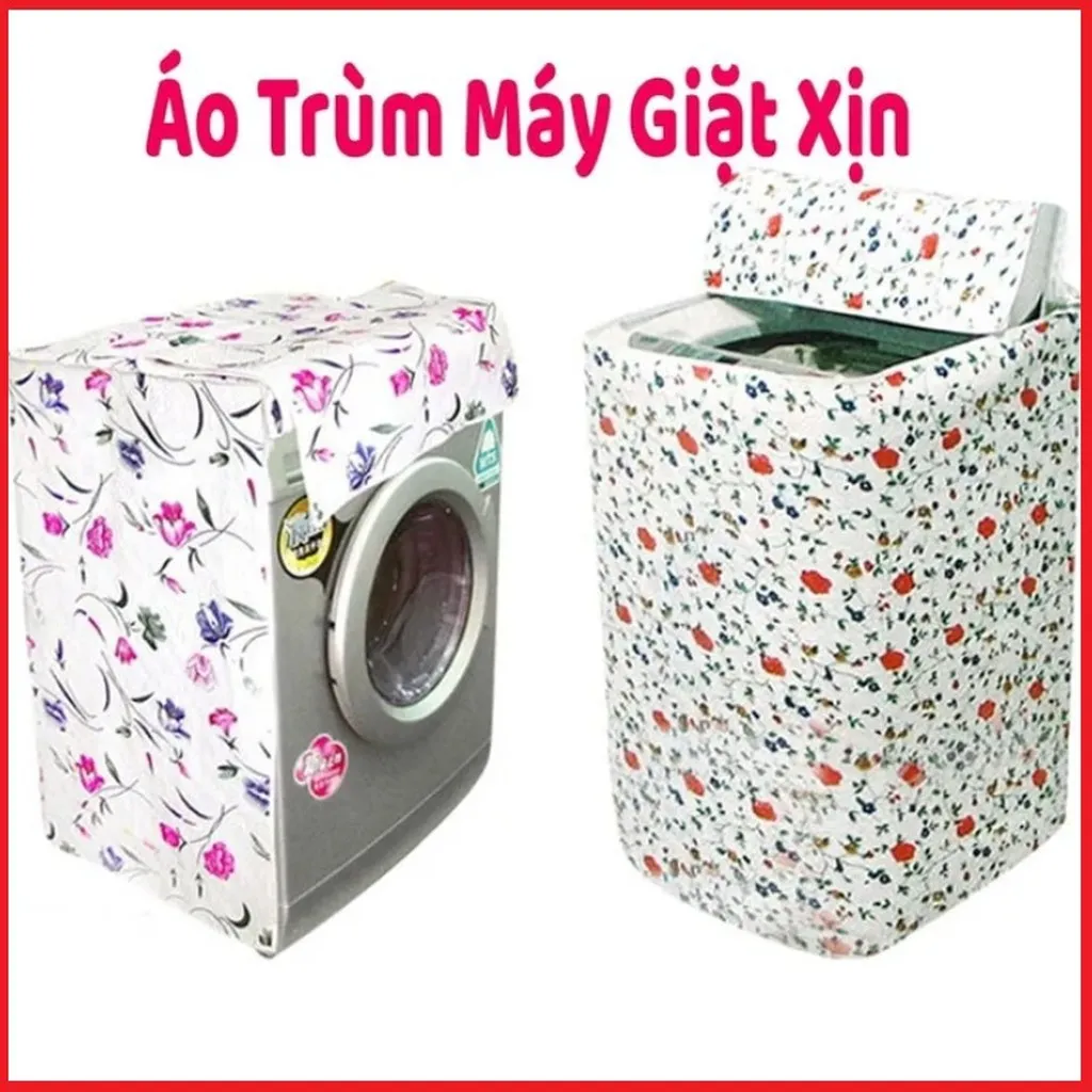 Bọc Máy Giặt, Áo Trùm Máy Giặt Cửa Trên Cửa Ngang Có Khóa Kéo Ctb405 - Bechip