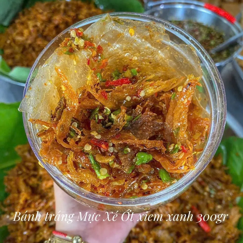 Bánh Tráng Mực Xé Ớt Xiêm Xanh Cay Cay Mặn Mặn Siêu Nghiện - Winnie House