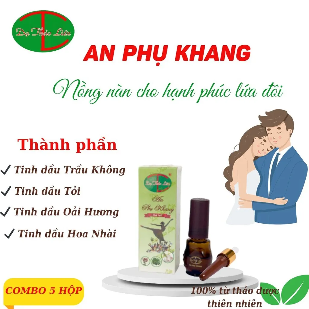 Alternative view of [combo 5 Hộp] Tinh Dầu An Phụ Khang 5ml - Dạ Thảo Liên