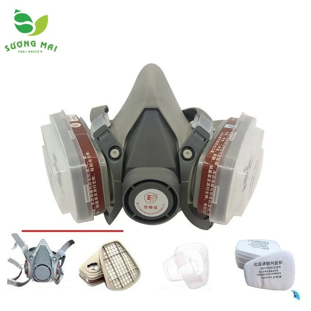 Mặt Nạ Phòng Độc 3m 6200 Kèm Phin Lọc Hơi Hữu Cơ 3m 6001- Sương Mai