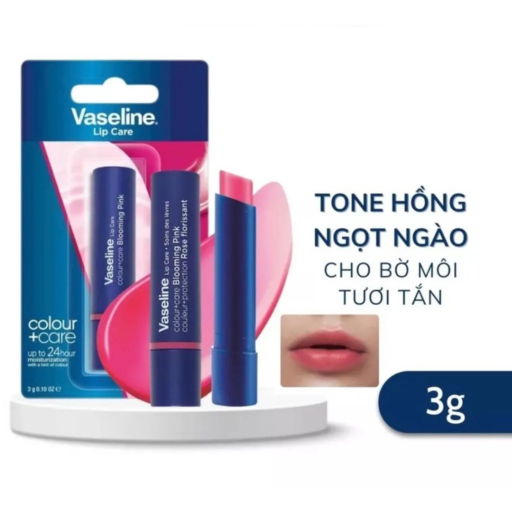Son Dưỡng Môi Có Màu Vaseline Colour+care Đủ Màu 3g - Su