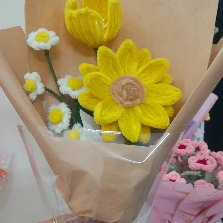 Bó Hoa Kẽm Nhung Quà Tặng Handmade Yukishop Yk16