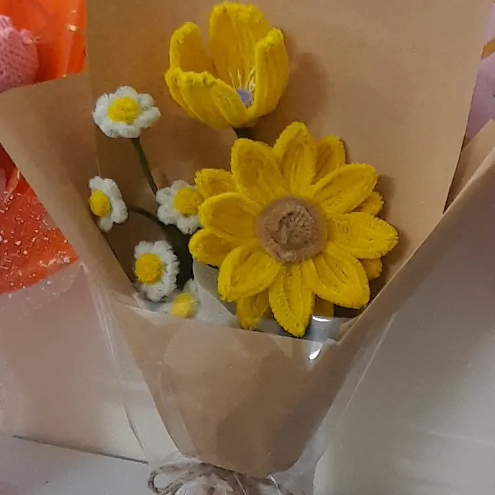Alternative view of Bó Hoa Kẽm Nhung Quà Tặng Handmade Yukishop Yk16