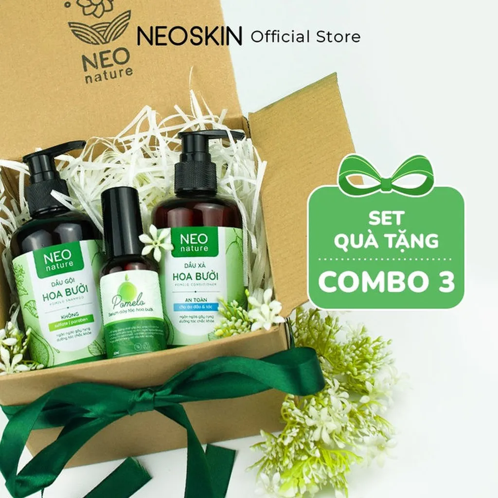 Set Quà Tặng Bộ Chăm Sóc Tóc Neoskin Nuôi Dưỡng Tóc Chắc Khỏe, Giảm Gãy Rụng - Neonature