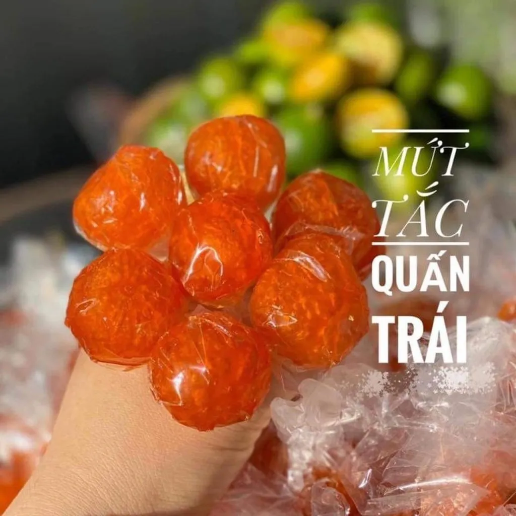 Mứt Tắc Quấn Nguyên Trái Ngày Xưa Chua Ngọt Nguyên Vị 300g - Winnie House