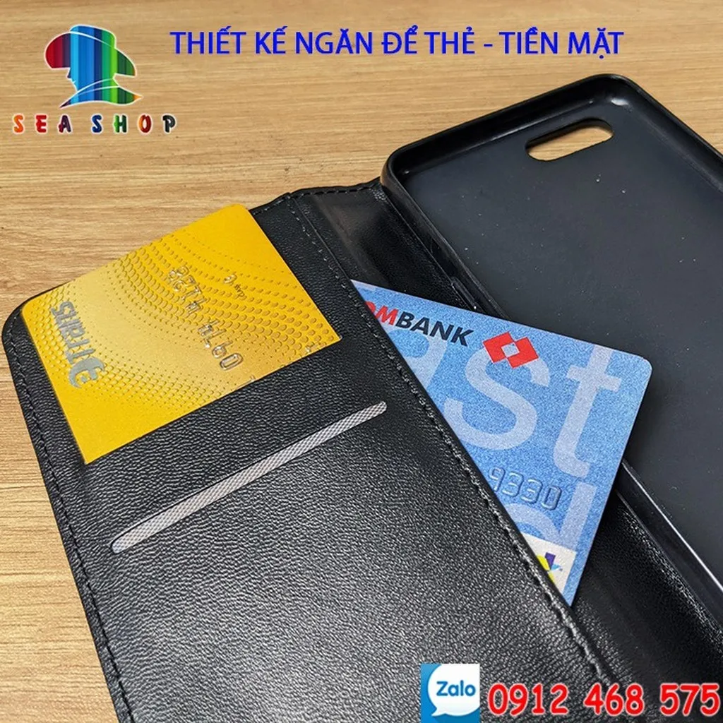 Alternative view of Bao Da Vivo Y51 2020, Y31 2020, Y53s 4g-5g Chính Hãng Vtz Thiết Kế Dạng Ví Sang Trọng, Có Ngăn Cài Thẻ - Sea Shop