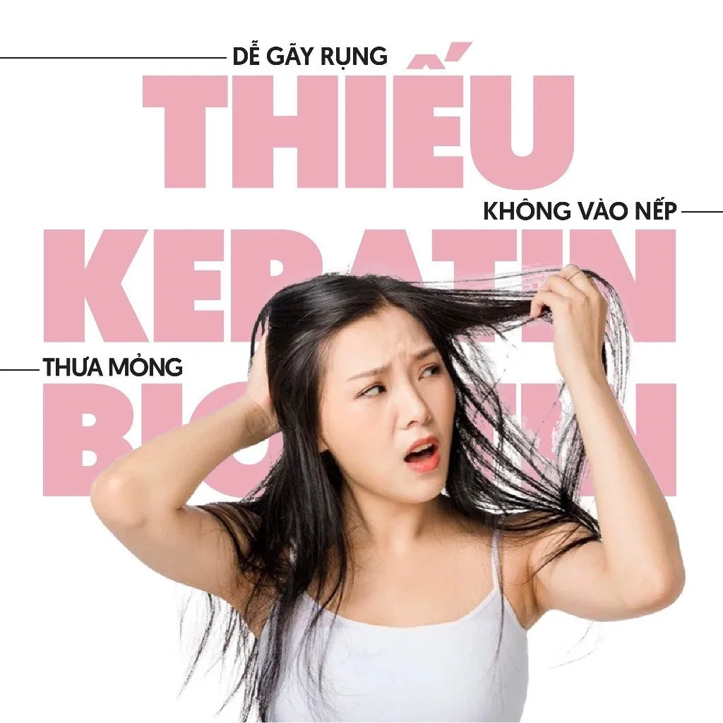 Alternative view of Dầu Gội Mọc Tóc Keratin & Biotin Công Thức Giảm Rụng Siêu Tối Ưu - Dầu Gội Đầu Ngăn Ngừa Rụng 240ml (chai)-milaganics