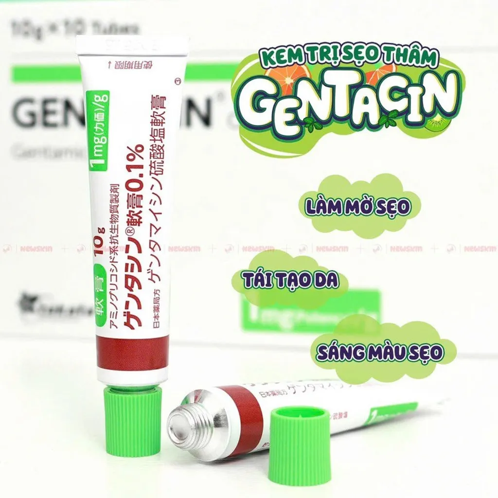 Alternative view of Kem Sẹo Gentacin Làm Mờ Sẹo Lồi, Sẹo Rỗ ,sẹo Thâm Nhật Bản 10g - Be Yourself