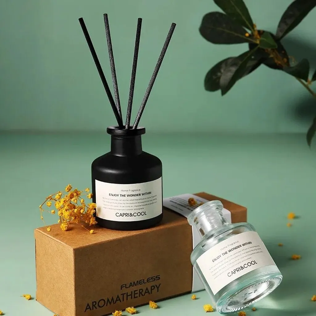 Tinh Dầu Thơm Phòng Khuếch Tán Capri & Cool Thiên Nhiên Nước Hoa Que Gỗ Khử Mùi 50ml - Su