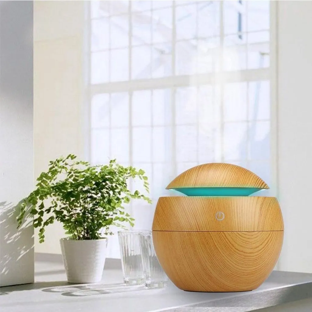 Máy Xông Tinh Dầu Vân Gỗ Mini Tiện Dụng - Kim