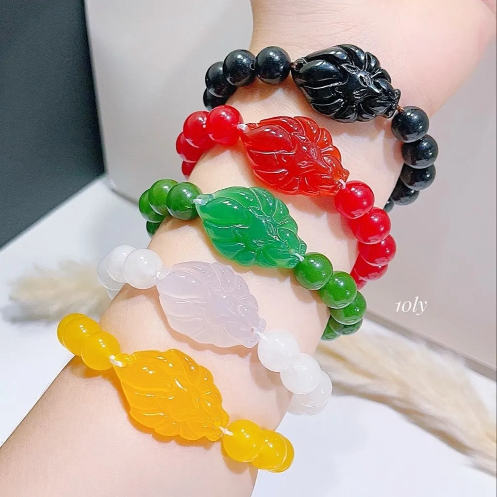 Vòng Tay Hồ Ly Chúa Đá Mã Não 8 Ly - Thắng Giang