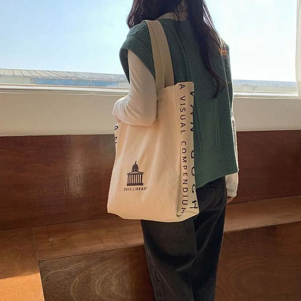 Alternative view of Túi Tote Đeo Vai Vải Canvas Thời Trang Tt07