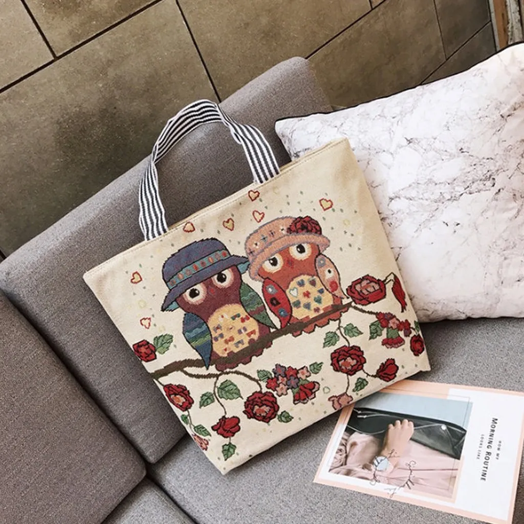Alternative view of Túi Tote Đeo Vai Thêu Hoạ Tiết Thời Trang Tt06