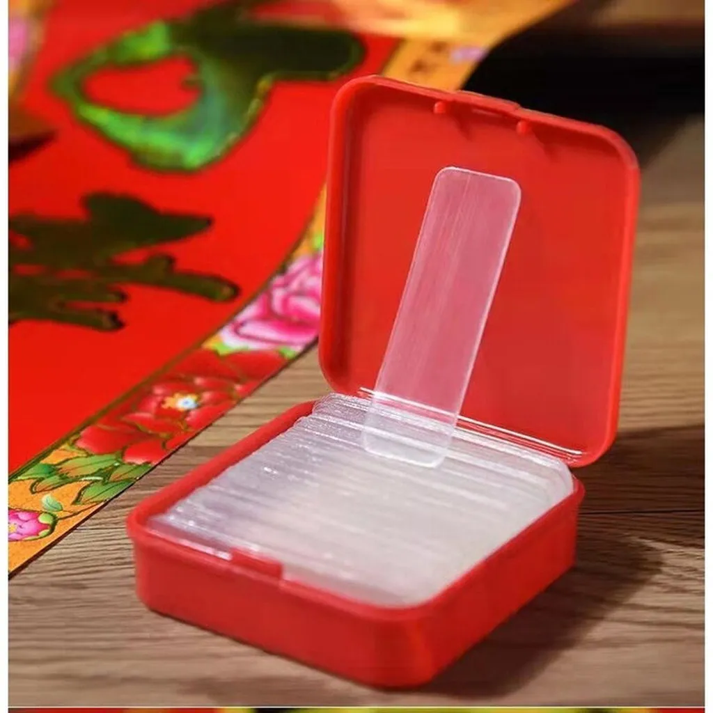 Hộp 60 Miếng Dán 2 Mặt Trong Suốt Siêu Dính Treo Đồ - Su