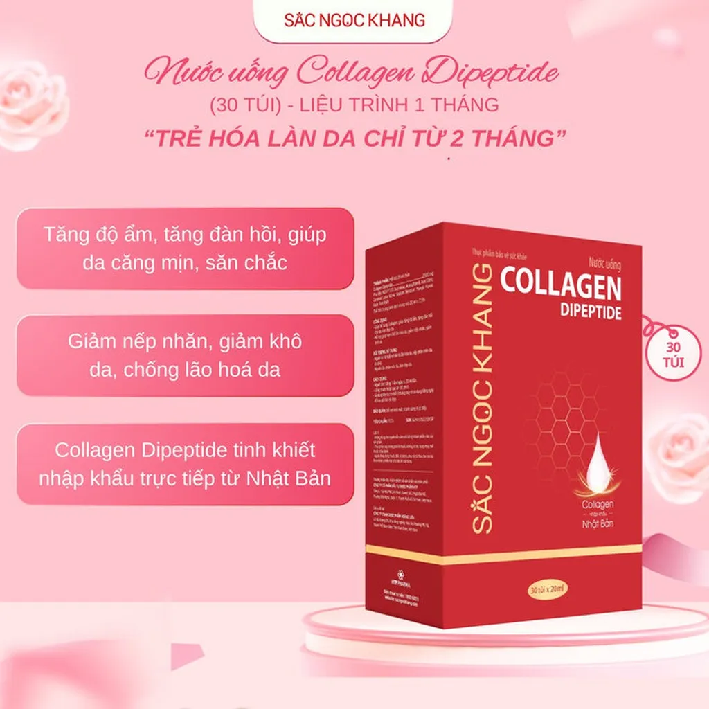 Alternative view of Combo 03 Nước Uống Collagen Dipeptide (30 Túi X 20ml) - Sắc Ngọc Khang