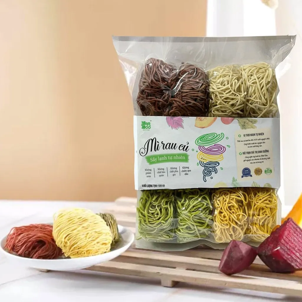 Alternative view of Mì Rau Củ Sấy Lạnh Tự Nhiên 500g - Bamboo Food