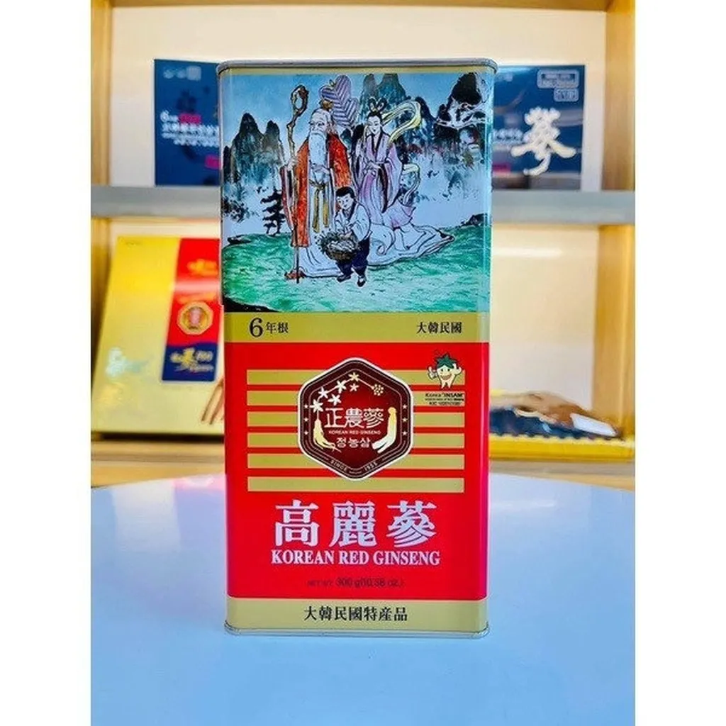 Alternative view of Sâm Khô Hàn Quốc Hộp Thiếc Nguyên Củ 6 Năm Tuổi Chính Hãng Hộp 150g - 300g - Ginseng