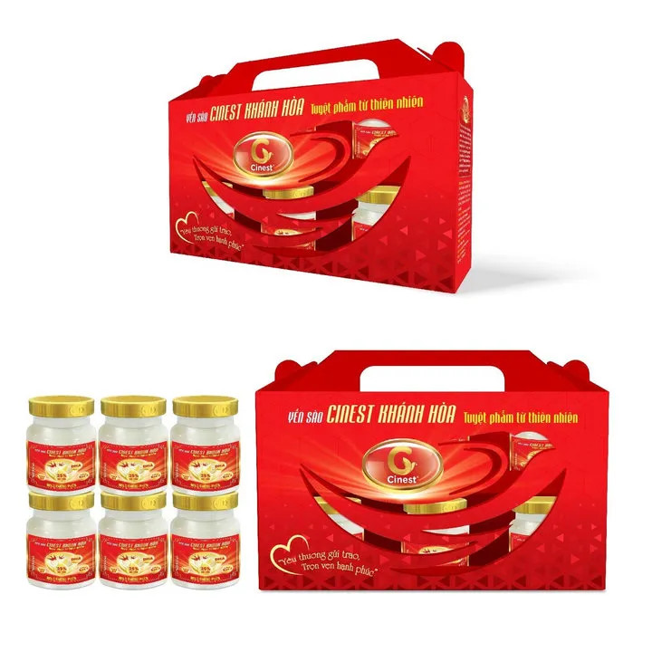 (hộp 6 Lọ)franci Yến 25% Quai Xách_đường Phèn - Franci