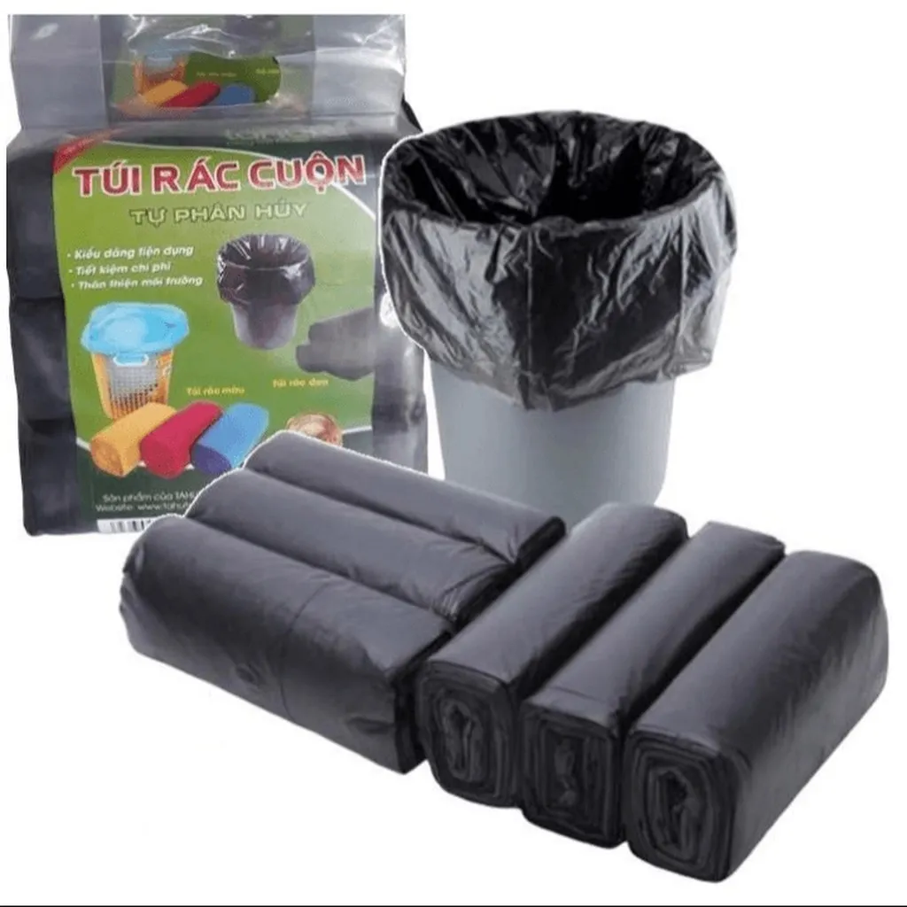 Alternative view of Túi Đựng Rác Màu Đen Size Trung 55x65cm (set 3 Cuộn) Ctb516 - Bechip