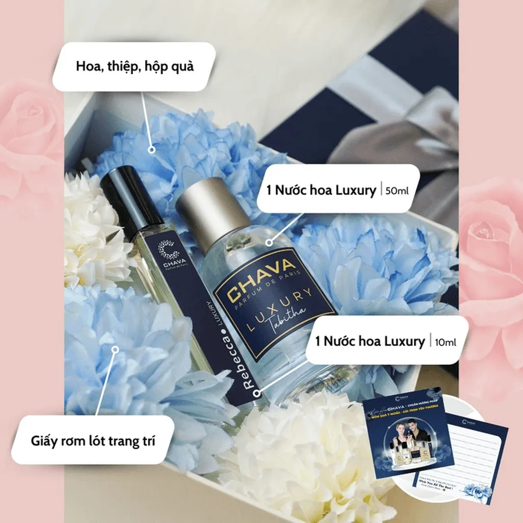 Alternative view of [combo Quà Tặng] 1 Nước Hoa Luxury 50ml + 1 Nước Hoa Luxury 10ml - Chava