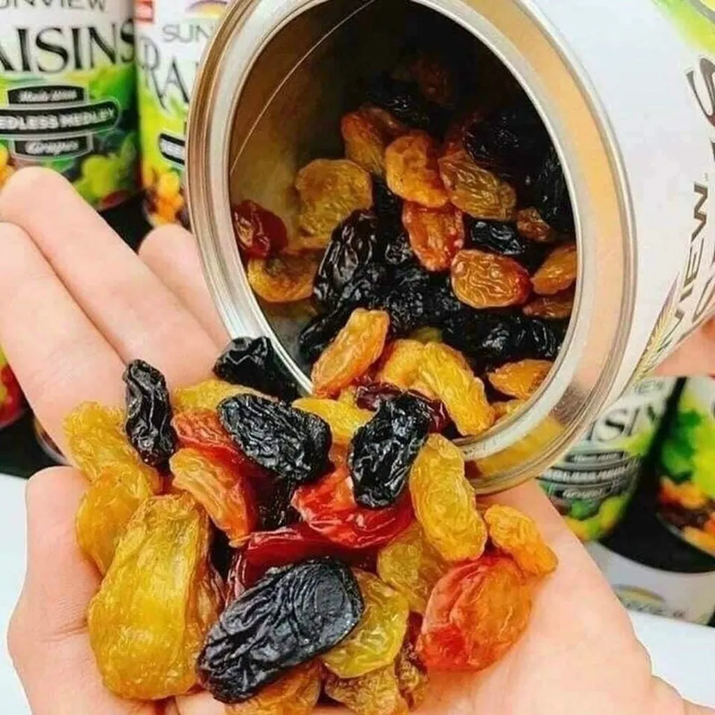 Nho Raisin Mix 3 Màu Hũ 425gram Hàng Auth - Gdn
