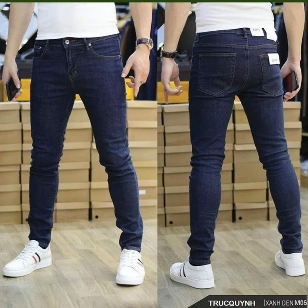 Quần Jean Nam Cao Cấp Jean Co Dãn 4 Chiều Cực Đẹp Form Dáng Skinny Chuẩn - Kim