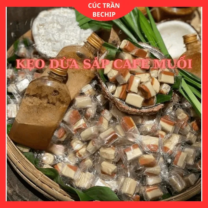 Kẹo Dừa Sáp Cà Phê Muối Thơm Ngon, Béo Ngậy 500g Ctb551 - Bechip