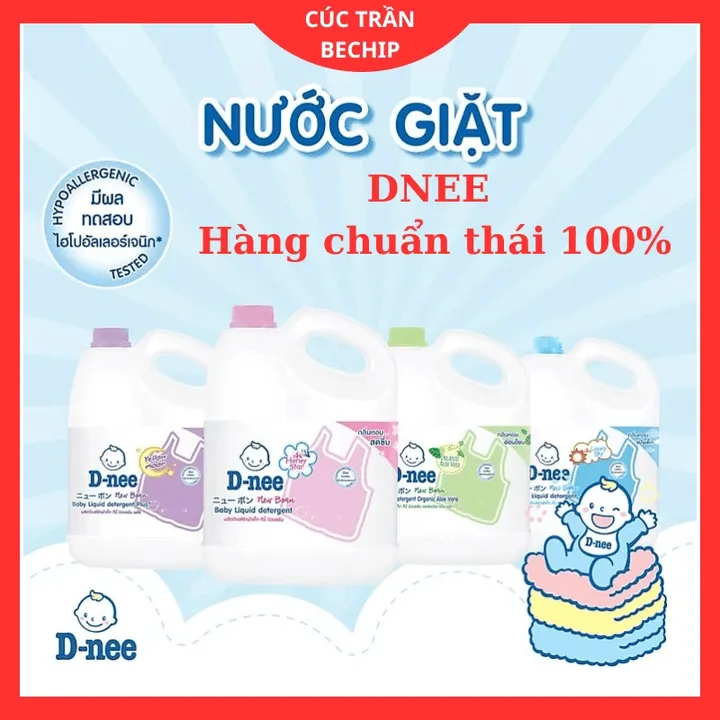 Nước Giặt Xả Dnee Thái Lan 3000ml – Nước Giặt An Toàn Cho Bé Ctb552 - Bechip
