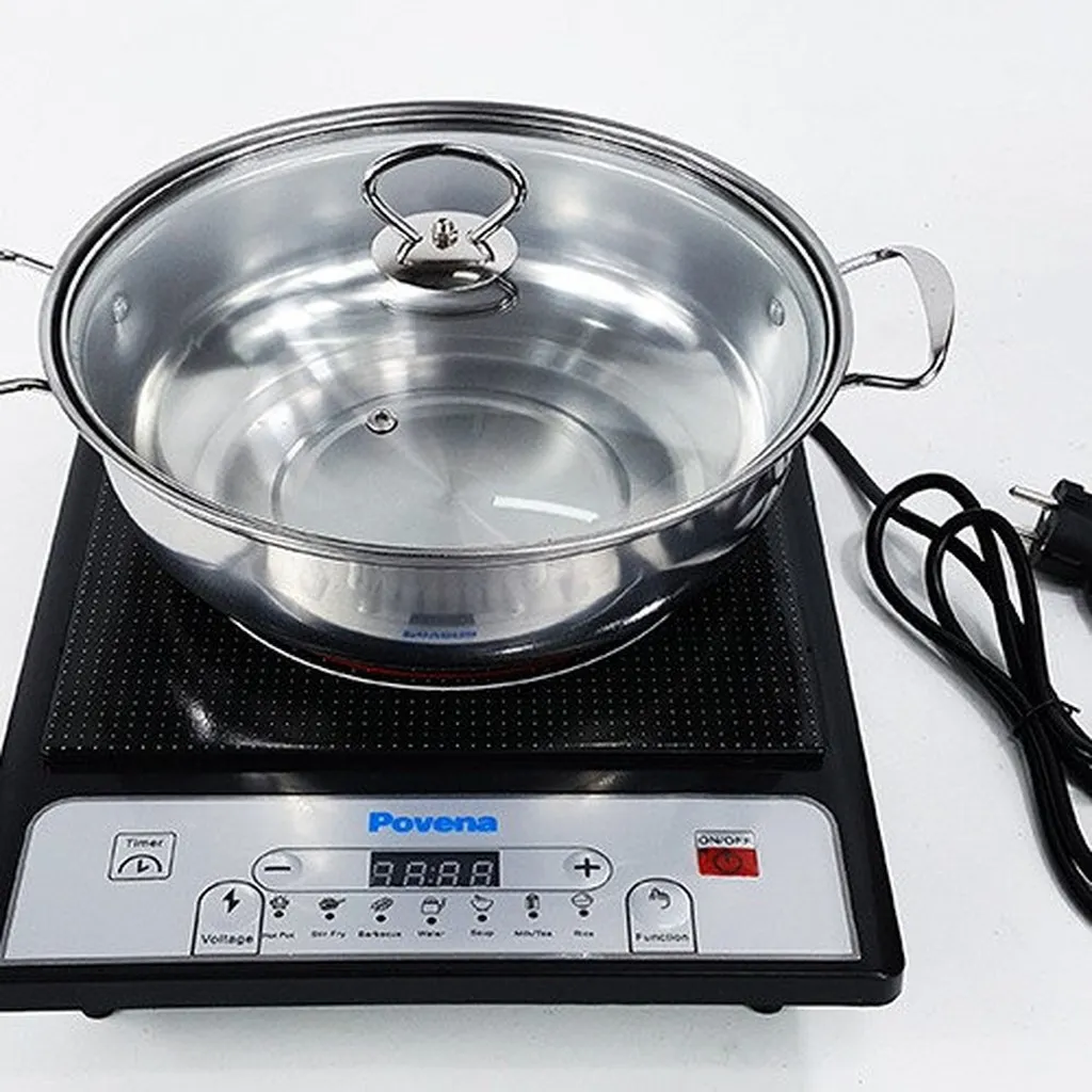 Alternative view of Bếp Từ Povena Pvn-21 Đa Chức Năng Nấu, Màn Hình Led Dễ Sử Dụng - Tặng Kèm Nồi Lẩu Inox 28cm