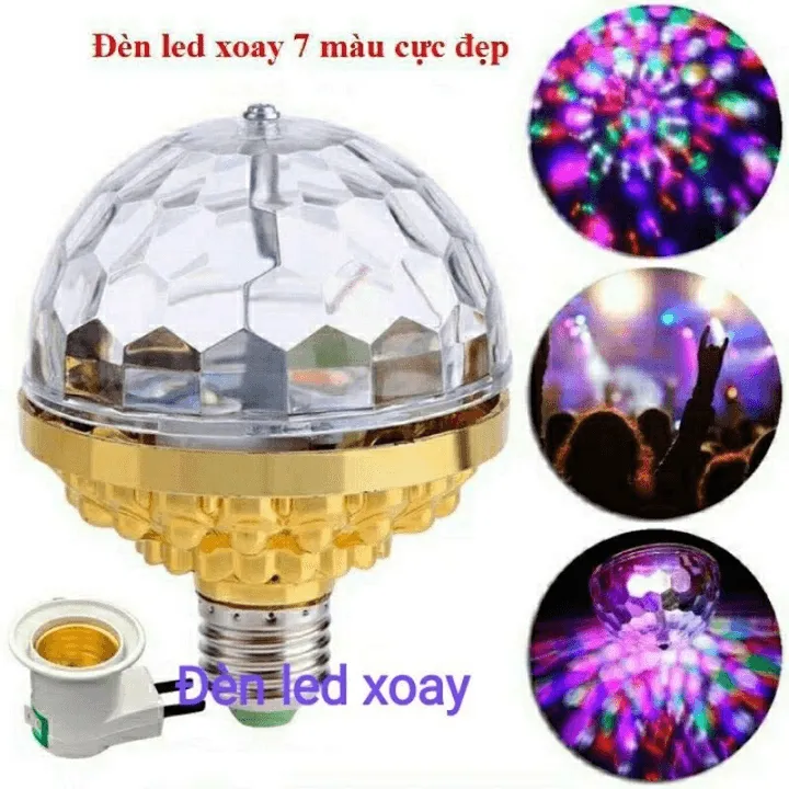 Alternative view of Đèn Led Xoay 7 Màu Cực Đẹp, Đèn Sân Khấu, Đèn Vũ Trường Ctb555 - Bechip