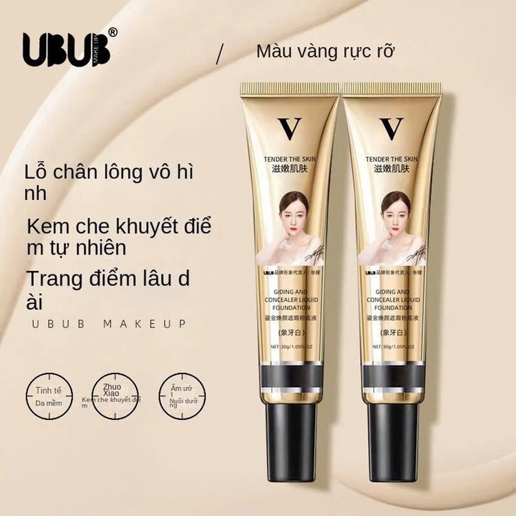 Kem Nền Bb Dạng Lỏng Che Khuyết Điểm Kiểm Soát Dầu Lâu Trôi, Dưỡng Ẩm 30g - Gdn