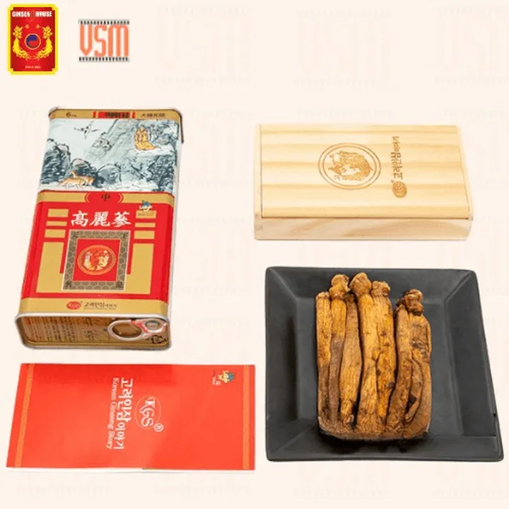 Alternative view of Hồng Sâm Củ Khô Punggi Kgs Hộp Gỗ 150g - Ginseng House