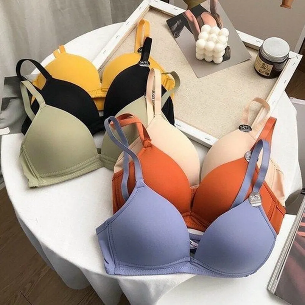 Áo Lót Su Trơn Xuất Nhật Mẫu Mới Đệm Mỏng Không Gọng Nâng Ngực - Dâu Shop