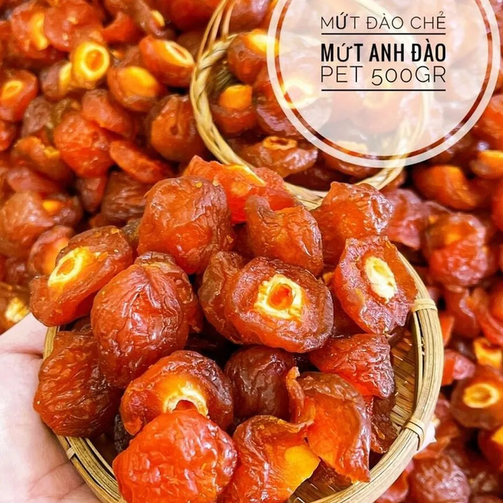 Mứt Đào Chẻ Đôi, Ăn Siêu Ghiền, Hàng Sạch Loại 1 500g - Winnie House