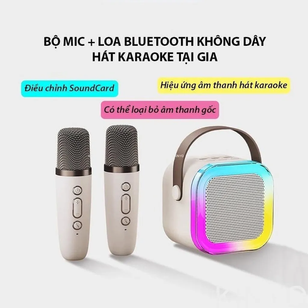 Loa Karaoke Mini K12 Kèm 2 Micro - Su