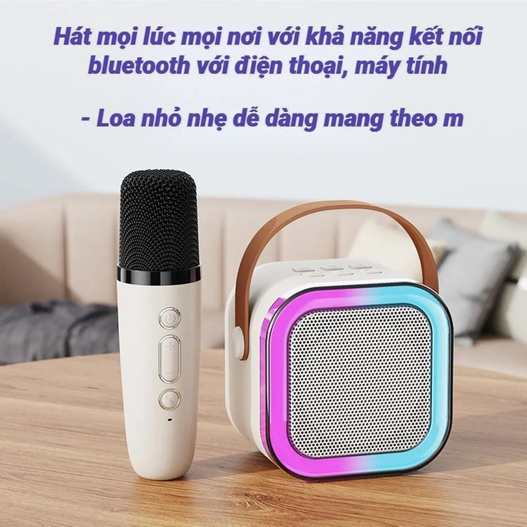 Alternative view of Loa Karaoke Mini K12 Kèm 2 Micro - Su