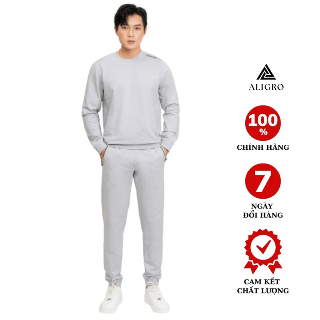 Bộ Nỉ Nam Aligro Màu Ghi Xám Bn7- Aligro