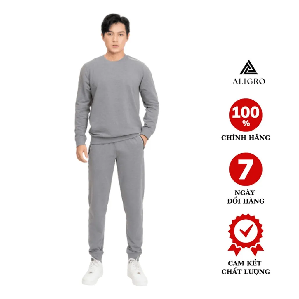 Bộ Nỉ Nam Aligro Màu Xám Bn6 - Aligro