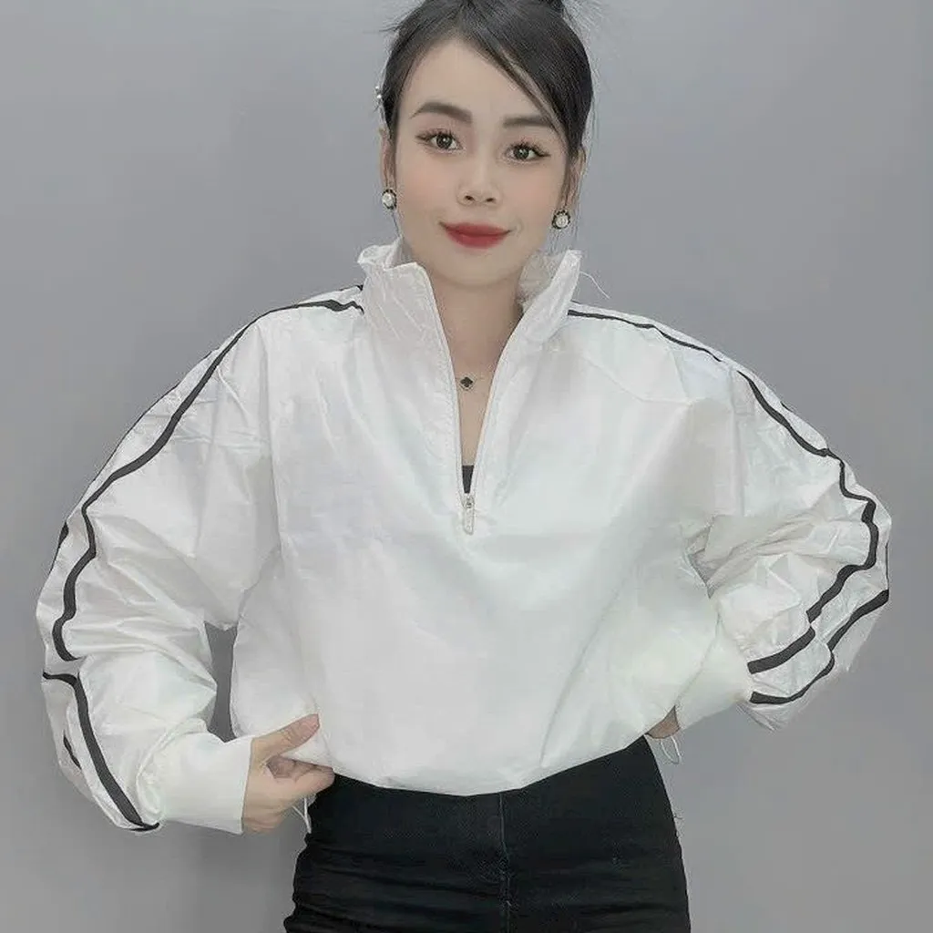 Áo Khoác Dù Form Dơi Tay Phối Sọc - Kim