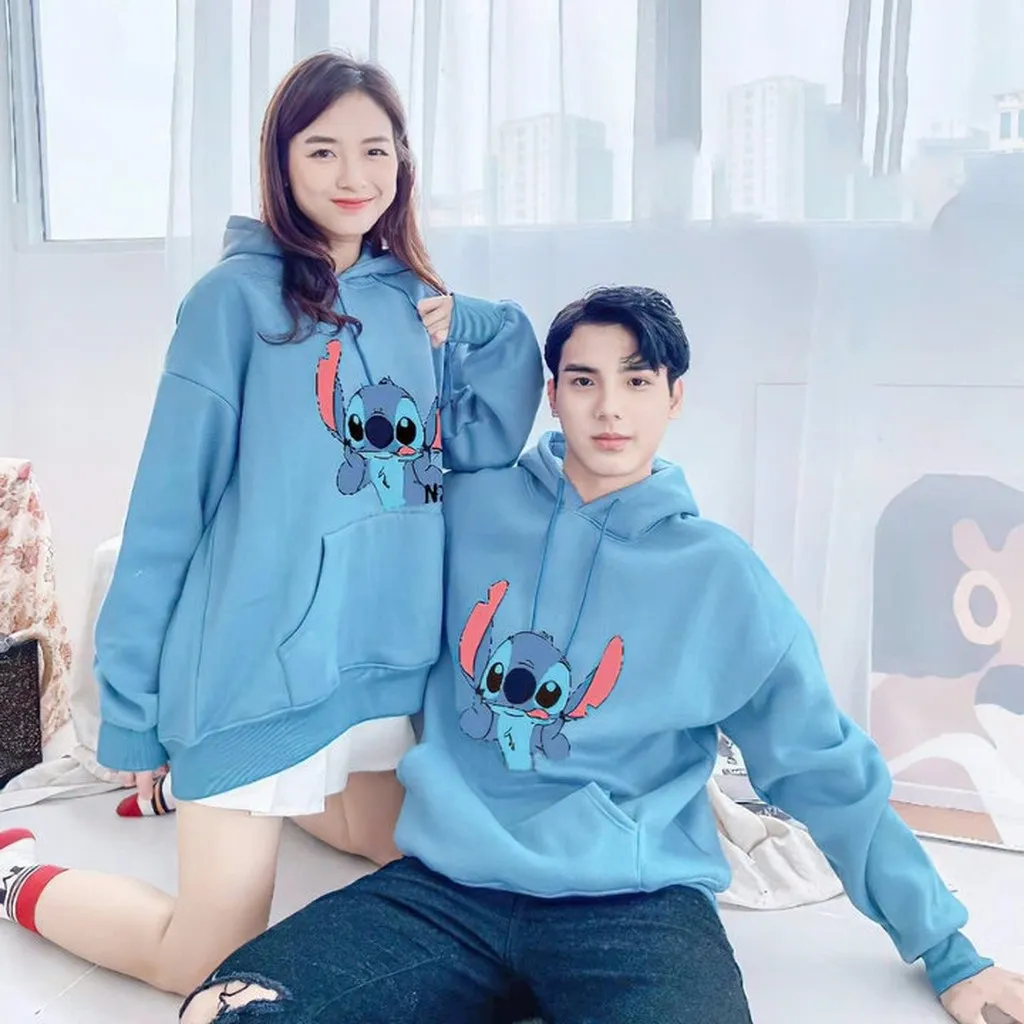 Alternative view of Áo Khoác Hoodie Nỉ Ngoại Unisex Nam Nữ In Hình Ngộ Nghĩnh - Kim
