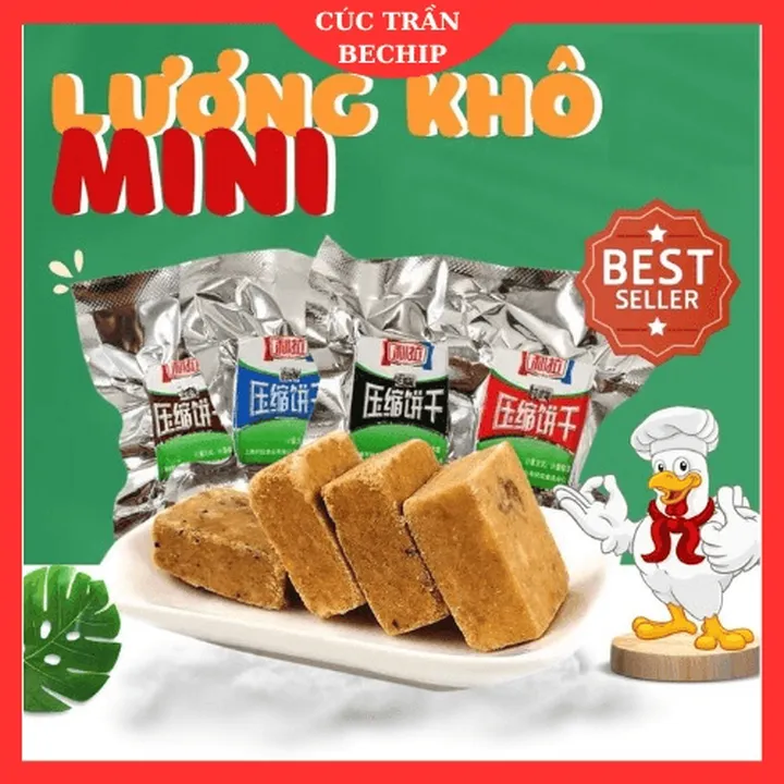 Lương Khô Mini Nội Địa Trung 1kg ( 2 Túi, Mỗi Túi 500g ) Ctb179 - Bechip